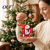 Decorative Holiday Gift Tags for Friends 26Pcs Christmas Alphabet Ornament Set, 2D Acrylic A-Z Letters with Custom Xmas Tree Decor Santa Hat