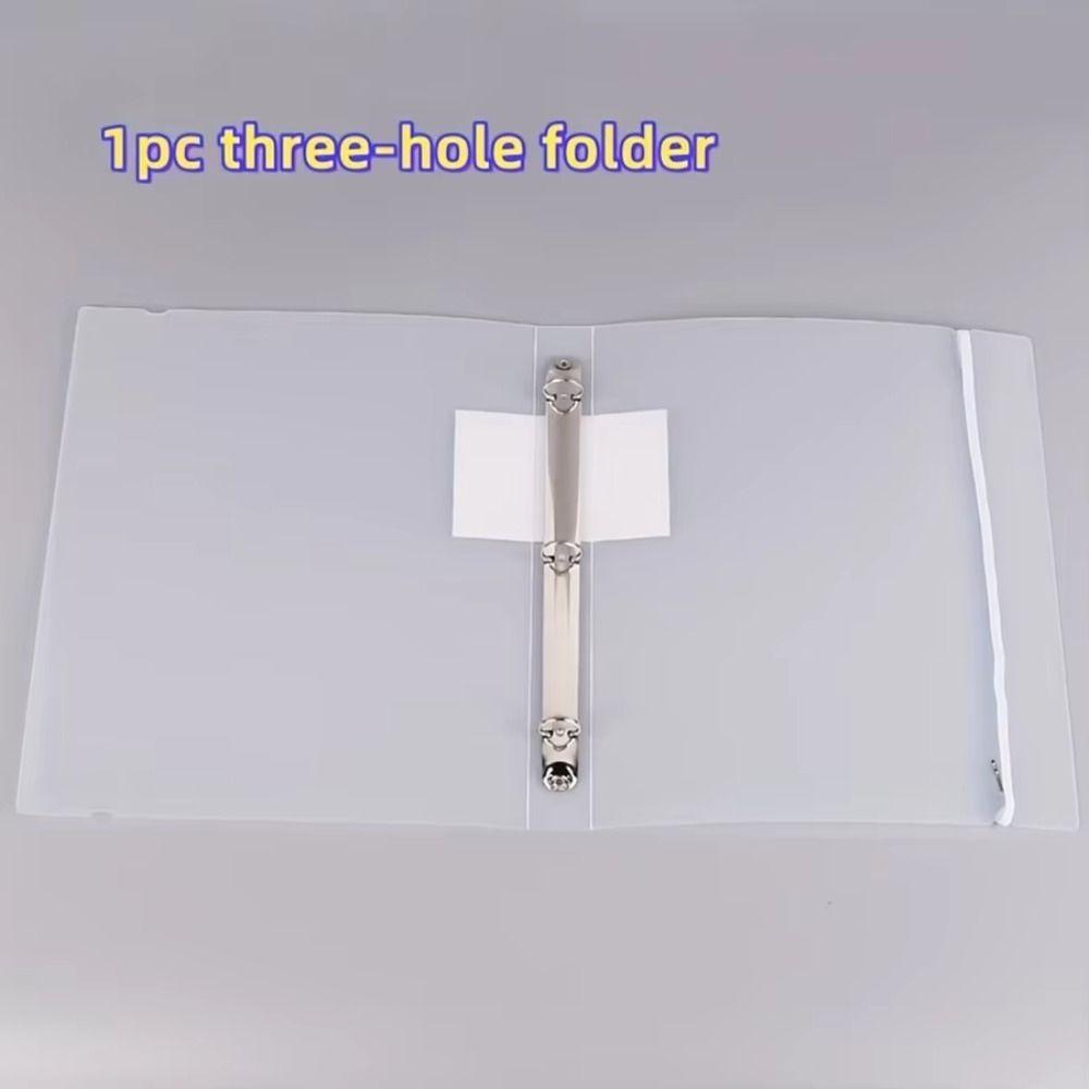 Transparent Binder Pockets High-Capacity Document Pouch Home Use Loose-leaf File Bag School Supply
