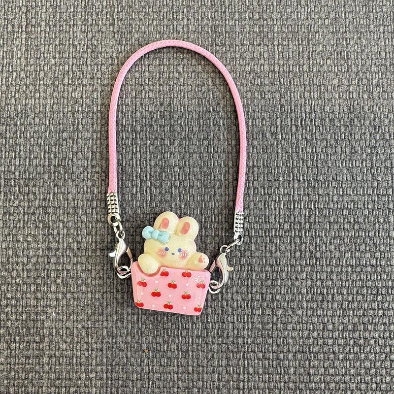 Doll 15-17cm Mini DIY Pet Carrying Bag Dress Up Plush Toy Accessories Dollhouse Hanging Neck Accessories Dollhouse Pendan