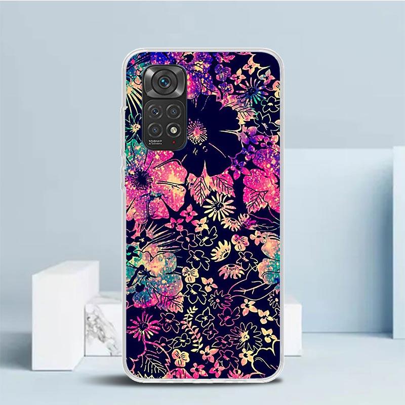 Чехол для телефона Мандала Подсолнух Мандала Для Xiaomi Redmi Note 15 14 14S 13 12S 12 Pro Plus 11S 11 11T 11E 10S 10 + Мягкий ТПУ Задняя крышка