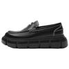 Zara Pu Classic Fashion Stitching Thick Sole Pocket Cover Loafers Men Loafers Black 12646520-38