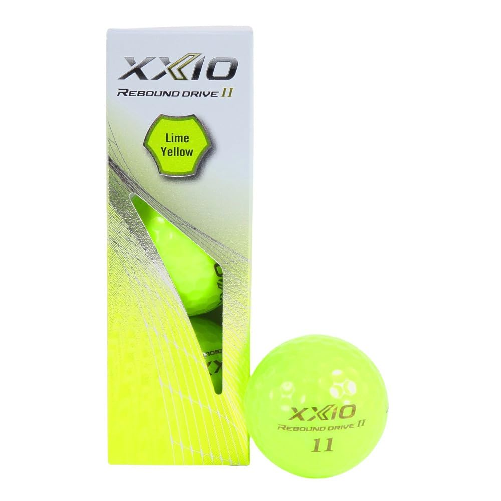 XXIO Rebound Drive Golf XXIO RD2 XN RD2 YEL Рукав x Мячи, (3-Pack) (Желто-зеленый/FF/Мужской)