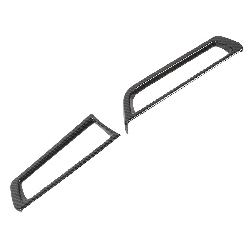 2 Pcs Air Conditioner Outlet Vent Cover Carbon Fiber Style AC Air Conditioning Trim Replacement for