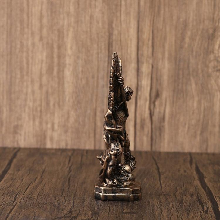 Protective Miguel Archangel Statue, 5.12Inch Miguel Arcangel Decors for Collectors Figure