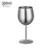 Stainless Steel Red Wine Goblet Bar Party Beer Juice Drink Champagne Cup