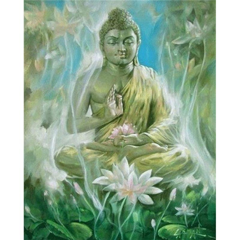 5D Diy Набор для алмазной живописи Будда Стразы Алмазная вышивка крестиком Религия Мозаика Рисунок подарок ручной работы