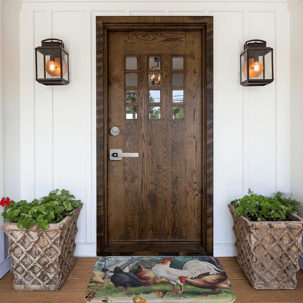 1 шт. Кухонный коврик с рисунком курицы, нескользящий придверный коврик, поп-дизайн, коврик для ванной, ковер для дома, под раковину, для прачечной, декор