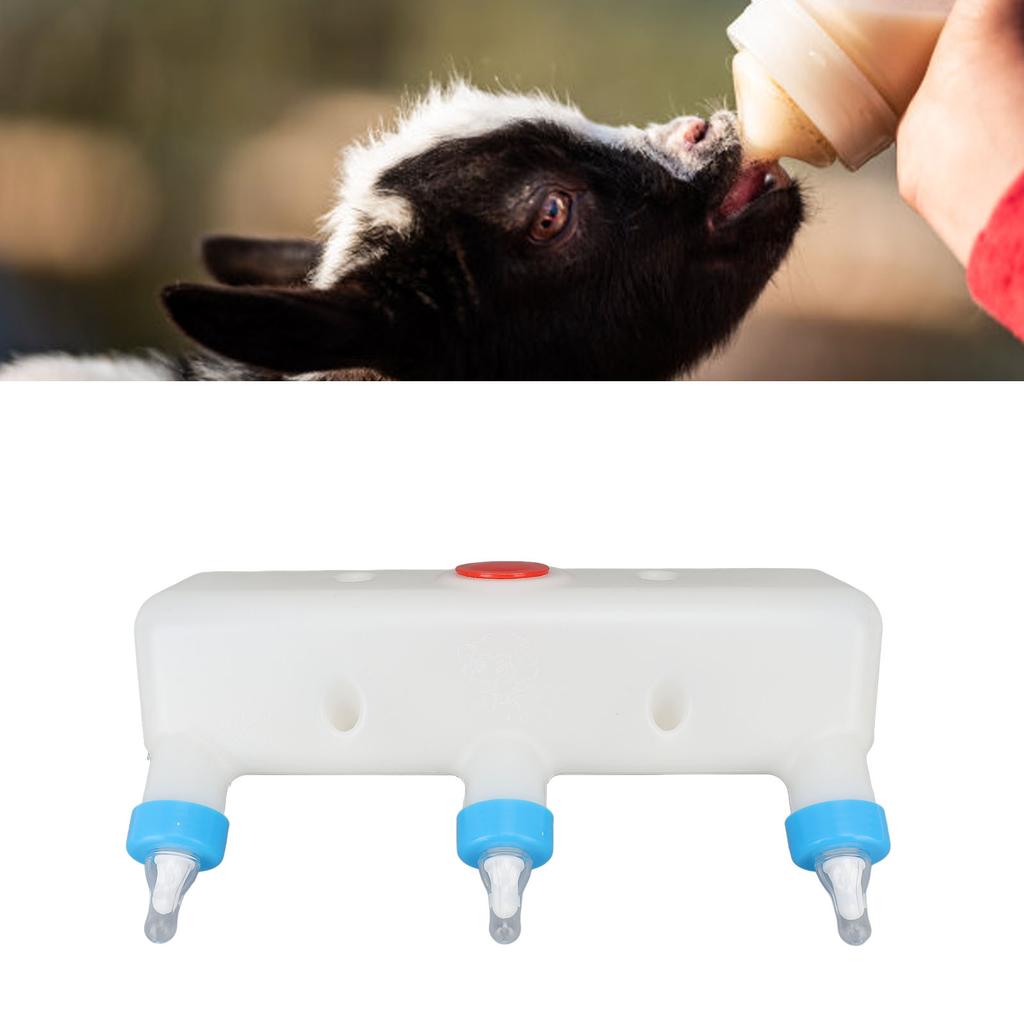Кормушка для ягненка с 3 сосками 3 л пластиковая силиконовая соска для кормления скота молоком инструмент для поросят щенков Гоа