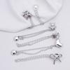 Silver Alloy Magnetic Button Clips Fixing Hem Non-hole Waist Buckle Shorten Trouser Clip