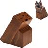 Solid Wood Cutting Tools, Household Kitchen Knife Holder, Kitchen Storage Rack, 15 Piece Knife Holder
