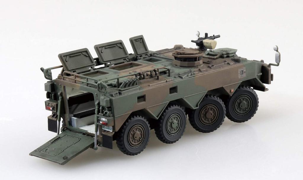 Aoshima Bunka Kyozai Military Model Series 22 Japan Ground Force Type 96 Wheeled Armored Personnel Carrier A Plastic Model 1/72 No. Self-Defense