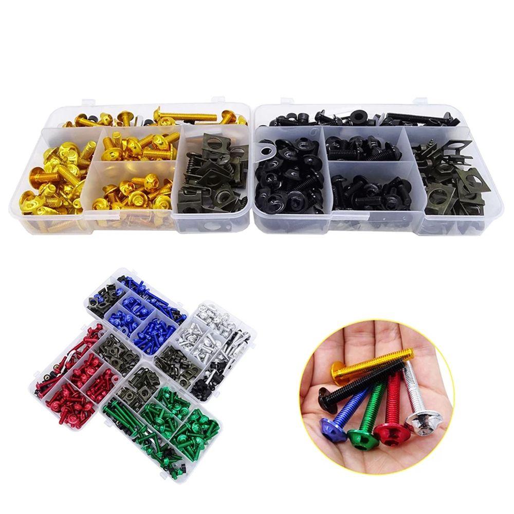 Colors Full Fairing Bolts Kit Motorcycle Screws Motorcycle Fairing Bolts Kit Bodywork Fastener Clip