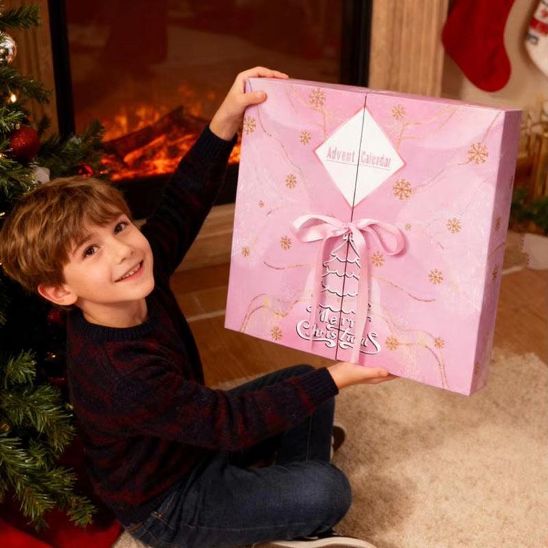 New DIY Christmas Advent Calendar Boxes 2025 Empty Box To Fill 24-Day Christmas Countdown Calendar Christmas Gift Box