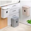 7/9L Kitchen Cabinet Door Hanging Trash Can with Lid Wall Mounted Waste Bin Garbage Basket Car Toilet Rubbish Storage Bucket