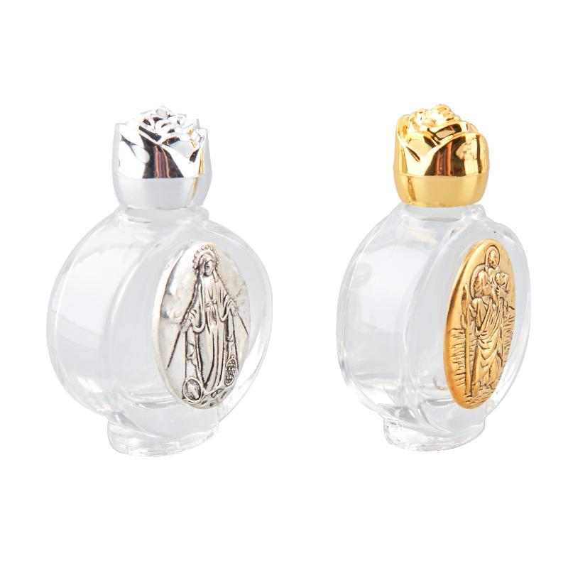 Пустая бутылка для святой воды с Иисусом, религиозная бутылка с крестом, христианские принадлежности для крещения