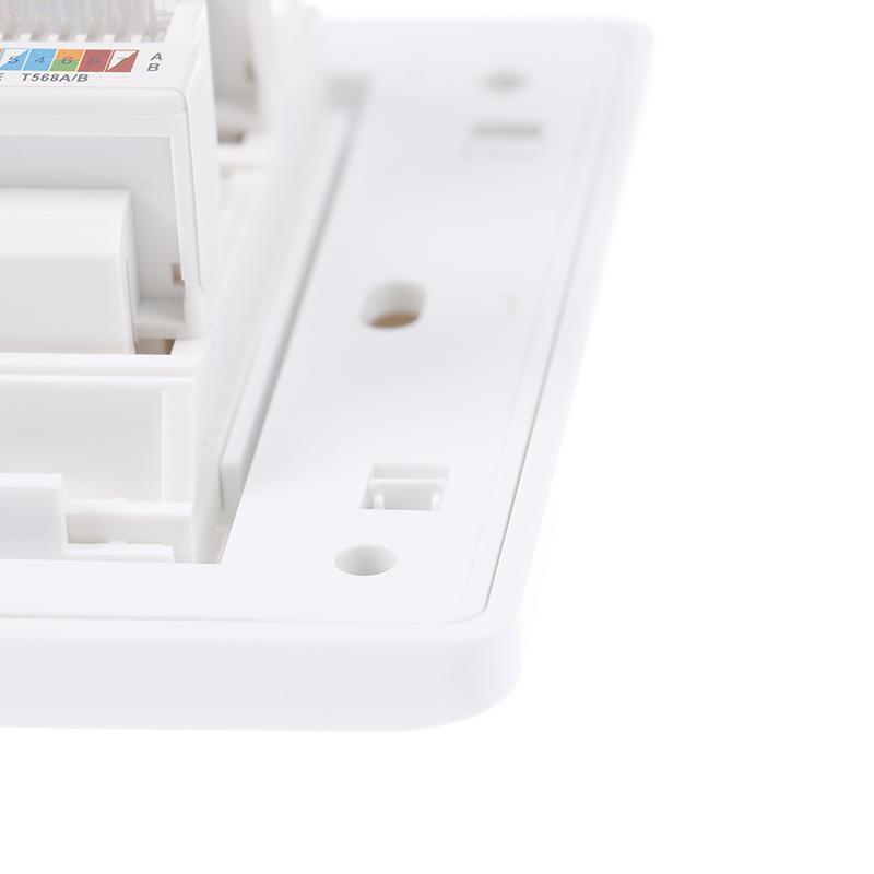 86-типовая компьютерная панель розеток сетевого модуля Cat5E Rj45, интерфейсная розетка