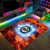 Blackburn Rovers Football Design Crystal Velvet Carpet Cozy Non?Slip Printed Rug For Bedroom Living Room Entrance