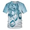 Футболки Ice 3D Printed для мужчин и женщин, Drip, футболки с круглым вырезом, log fashion, уличный стиль одежды, детская верхняя одежда