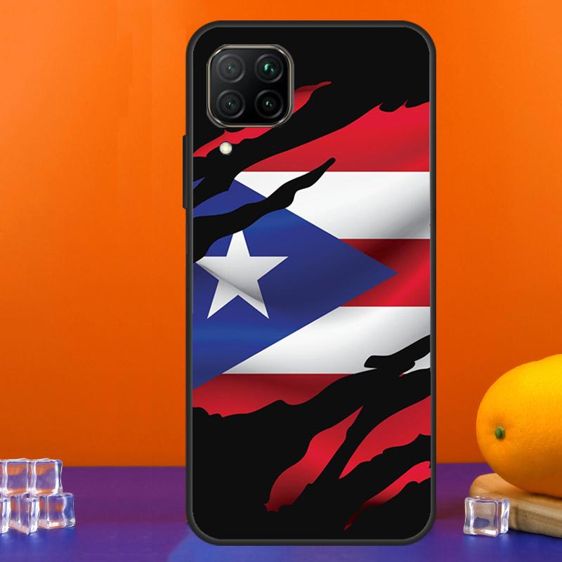 Puerto Rico Flag For Huawei Nova 12s 12i 11i 8i 9 10 SE Y91 Y90 Y60 Y70 Y72 Y61 P20 P40 Lite P30 P60 Pro Case