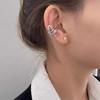 "Autumn Winter Snowflake Zircon Ear Clip: Elegant and Luxurious Ear Clip for a Festive, No-Piercing Required Look"
