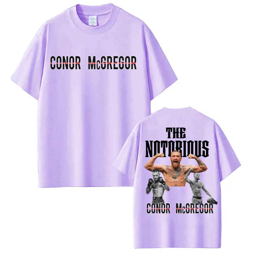 Конор Макгрегор The Notorious Графические Футболки Унисекс Женская Мода Эстетика Насилия Футболка Повседневные Хлопковые Футболки с Коротким Рукавом