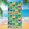 Boho Multicolor Arrow Stripe Soft Bath Towel High Absorbent Lightweight Pool Towel For Bathroom Outdoor Travel