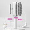 One-key Press Type Airbag Massage Comb Wet & Dry Detangler Hair Brush Durable for Women's Long Hair for Household Hair Care Gift