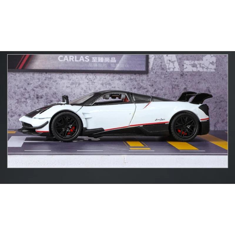 1/32 Pagani Huayra BC Alloy Sports Model Diecast Metal Racing Car Vehicles Model Simulation Sound Light Collection Kids Toy Gift