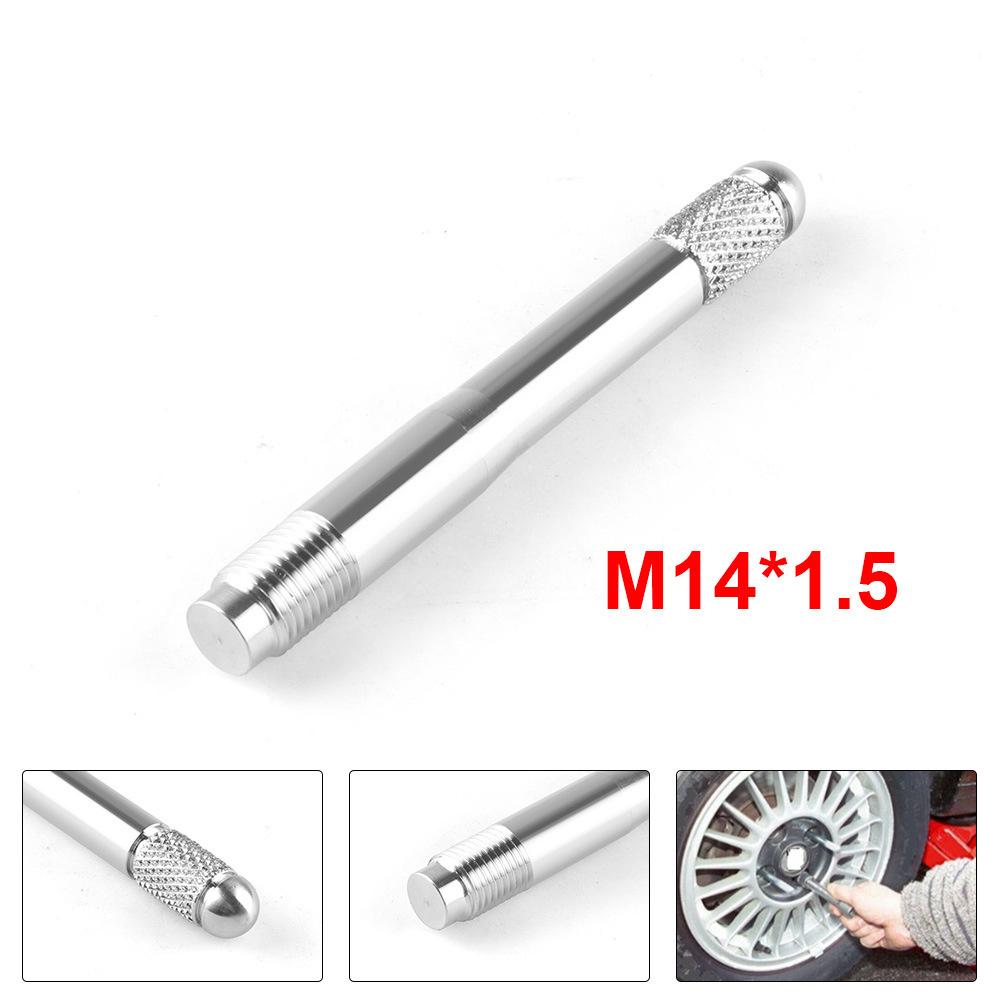M14x1.5 Wheel Hanger Pin Lug Hole Guide Alignment Tool Silver For Mercedes BMW
