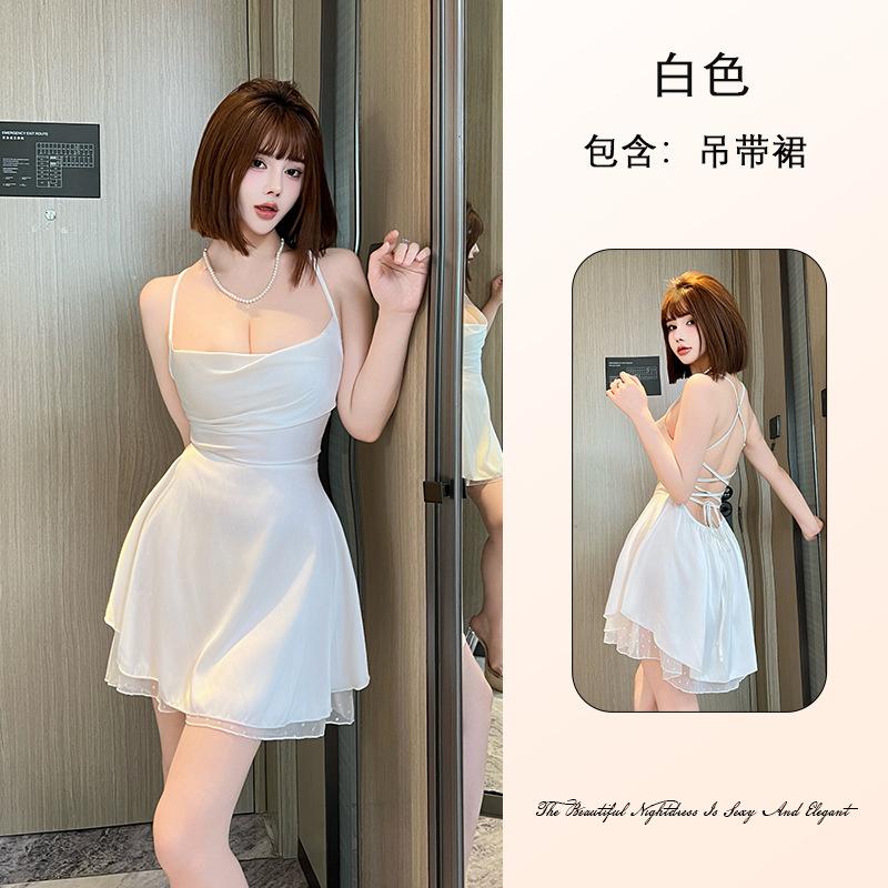 Женская кружевная сетчатая ночная рубашка Pure Desire, дышащая, с глубоким V-образным вырезом, многостильная, сексуальная одежда для отдыха, универсальная, соблазнительная одежда для сна, с разнообразным выбором