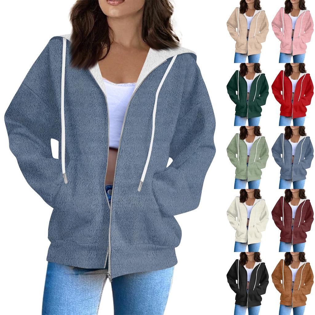 Women's Sweatshirt Sports Flannel Sweatshirt Long Sleeve Top Casual Hoodies Sweatshirt