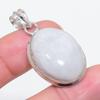 Natural Moonstone Gemstone 925 Sterling Silver Jewelry Pendant 1.65" o3C75