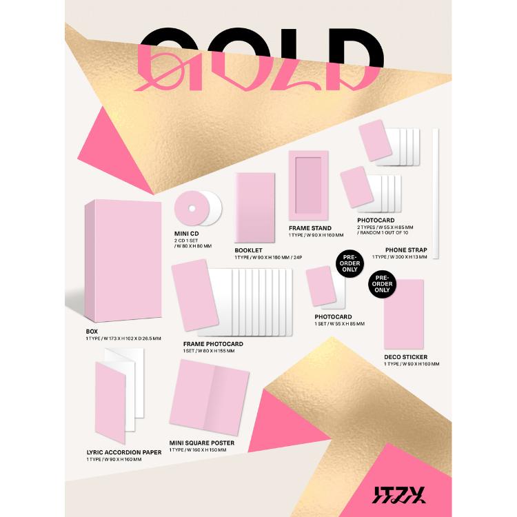 Выберите POB Phone Box Ver ITZY Mini Album GOLD Special Edition