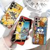 Чехол для телефона L-Tom And J-Jerry для Samsung S26, S25, S24, S23, S22, S30, S21, Ultra, Plus, FE 5G Черный Мягкая крышка