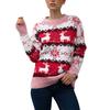 Women Christmas Sweater Long Sleeve   Printed Knitting Sweater Tops