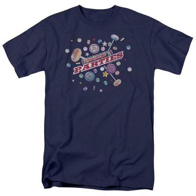 Футболка унисекс с надписью Smarties Parties Sweet Tangy Candy Sucker Navy