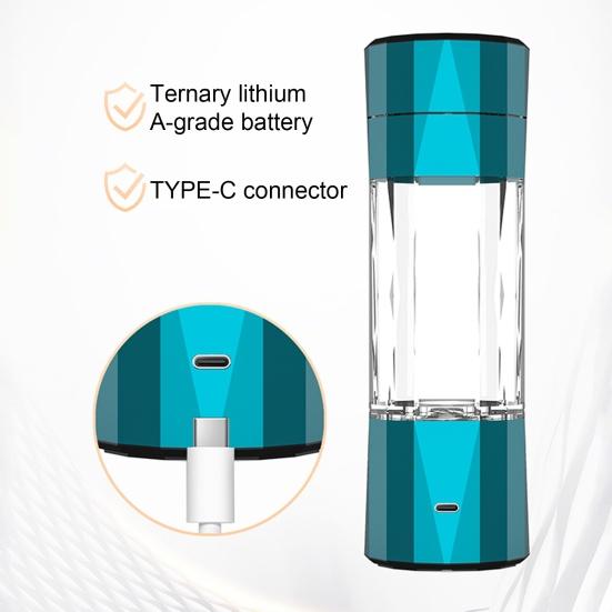 Генератор бутылок с водородной водой, 208 мл, 6000-8000 PPB, портативный ионизатор водородной воды с технологией PEM