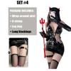 Halloween Costumes Seductive Witch Spider Women Sexy Cosplay Lingerie PU Faux Leather Bodycon Dress Tight Hip Stocking Outfit