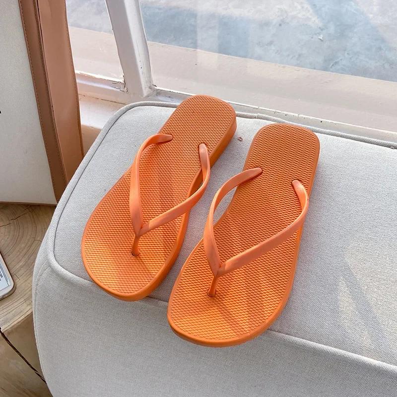 Женские летние шлепанцы, нескользящие тапочки для ванной, купания, пляжа, пляжа, фанеры, летние классные тапочки, нескользящие, дышащие, модные