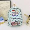 Prepreschool Girls Cartoon Bookbag With Cry Baby And Letter Prints For Daily
