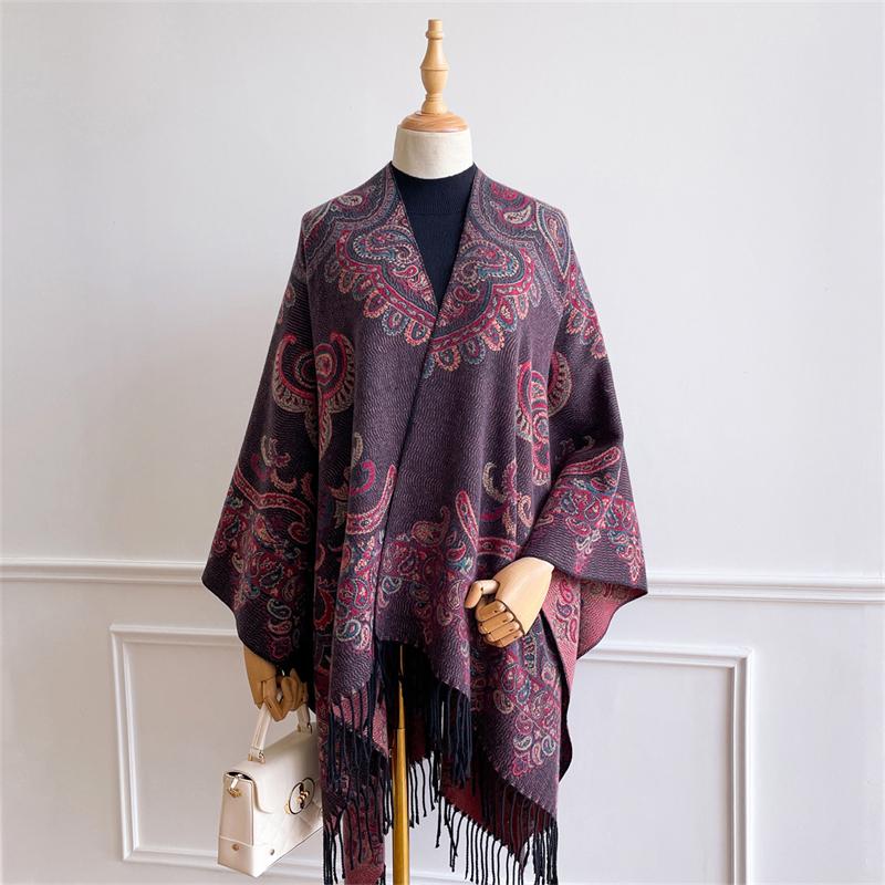 Luxury Brand Autumn Cashmere Pashmina Shawl Scarf for Women Wrap Warm Winter Scarves Blanket Print Female Foulard Poncho Stole