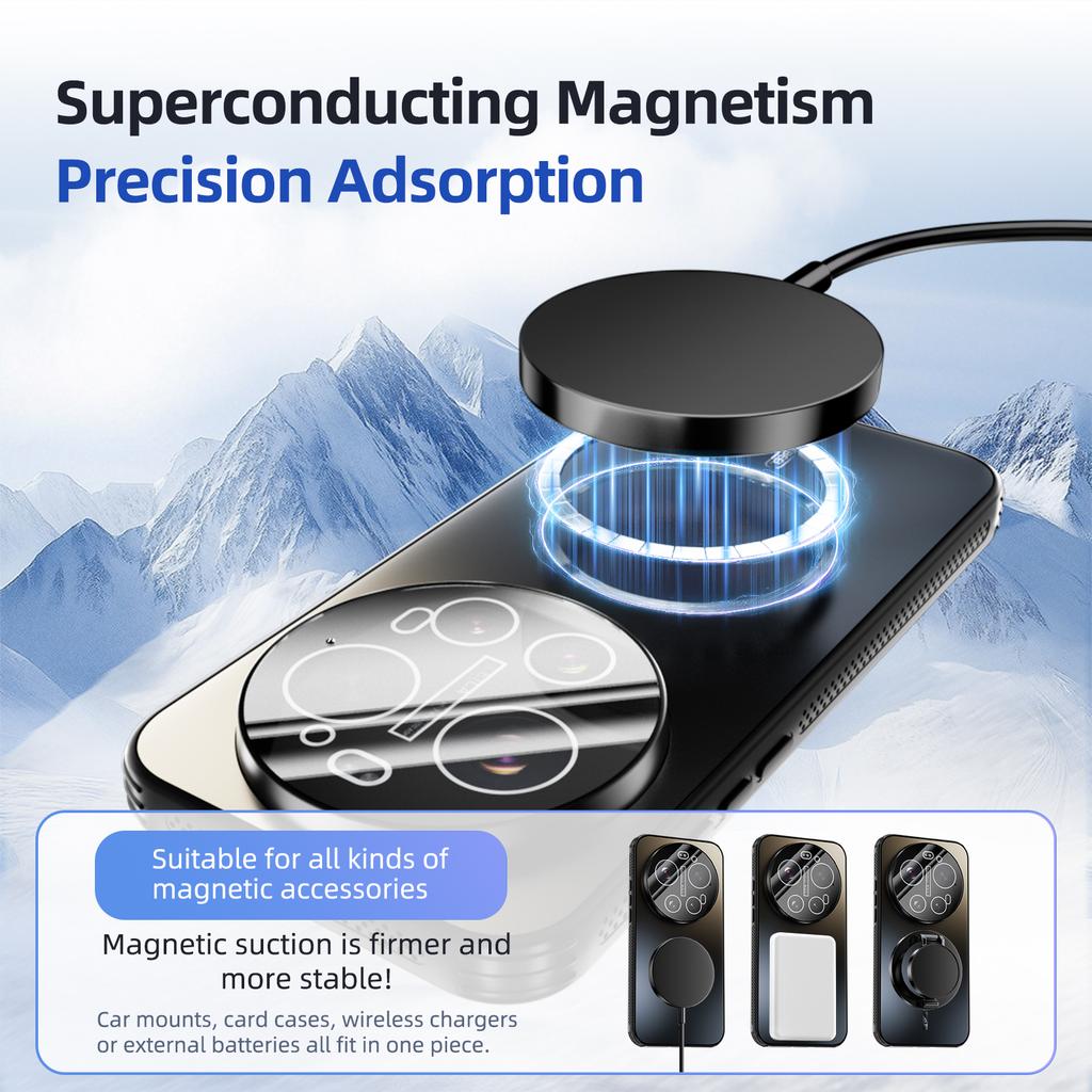 ABEEL Для Xiaomi 17 Ultra 5G Магнитный чехол ТПУ ПК Охлаждающий Матовый Задняя крышка телефона с пленкой для объектива