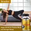 Bcuelov plant-based vitamin D3+K2 capsules 2500mg containing calcium and multiple vitamins to enhance immunity 120 capsules