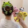 Cute Plush Animal Elastic Hair Bands Frog Cat Hair Rope Ties Children Barrettes Headwear Girls Women Hair Accessories