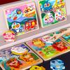Деревянные игрушки для малышей Игрушки Монтессори 3D-пазлы Раннее развитие Обучение Мультяшные животные Пазлы Интеллектуальные когнитивные игры