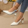 Women's High Heel Bow Sandals Personalized Pointed Thin High Heels Simple and Versatile Catwalk Women's Shoes