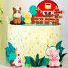 Farm Animal Cake Decoration Farm Birthday Cake Toppers Cow Pig Cake Topper for Farm Animal Baby Shower Birthday Party Decoration