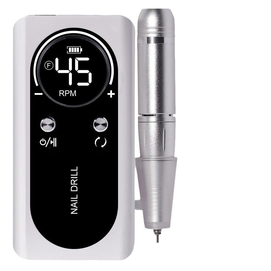 New Cordless Electric Nail Drill, Professional Nail File & Buffer, Rechargeable Portable Nail Grinder Tool