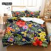 Комплект постельного белья с изображением красивых цветов, комплект пододеяльников с изображением листьев, мягкий, удобный, дышащий пододеяльник, декор для спальни и гостевой комнаты