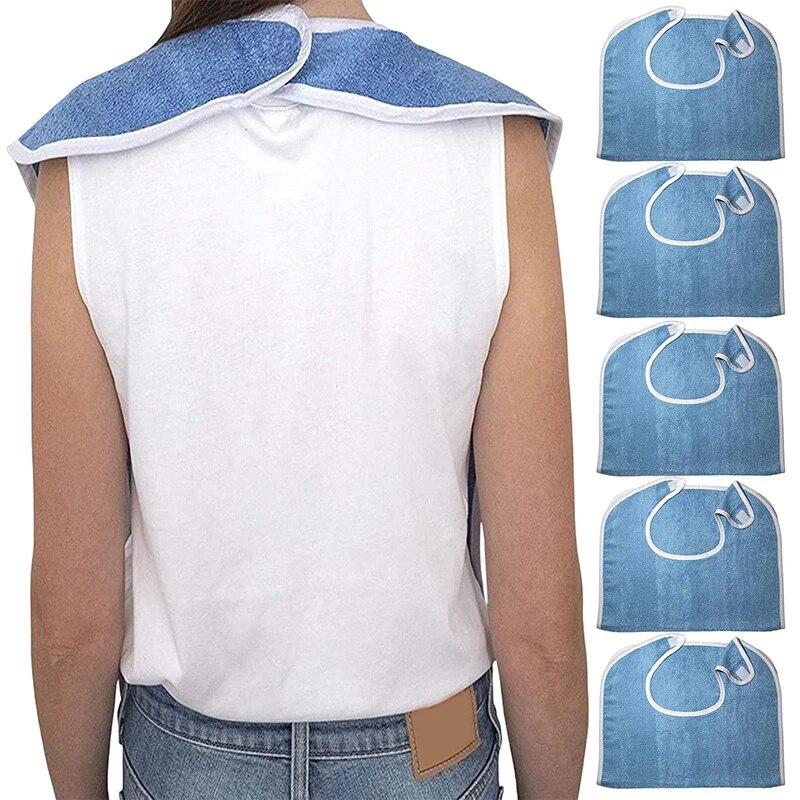 Нагрудники для пожилых людей, нагрудники для взрослых, водонепроницаемые, антимасляные, для пожилых мужчин и женщин, можно стирать в стиральной машине